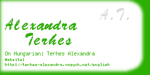 alexandra terhes business card